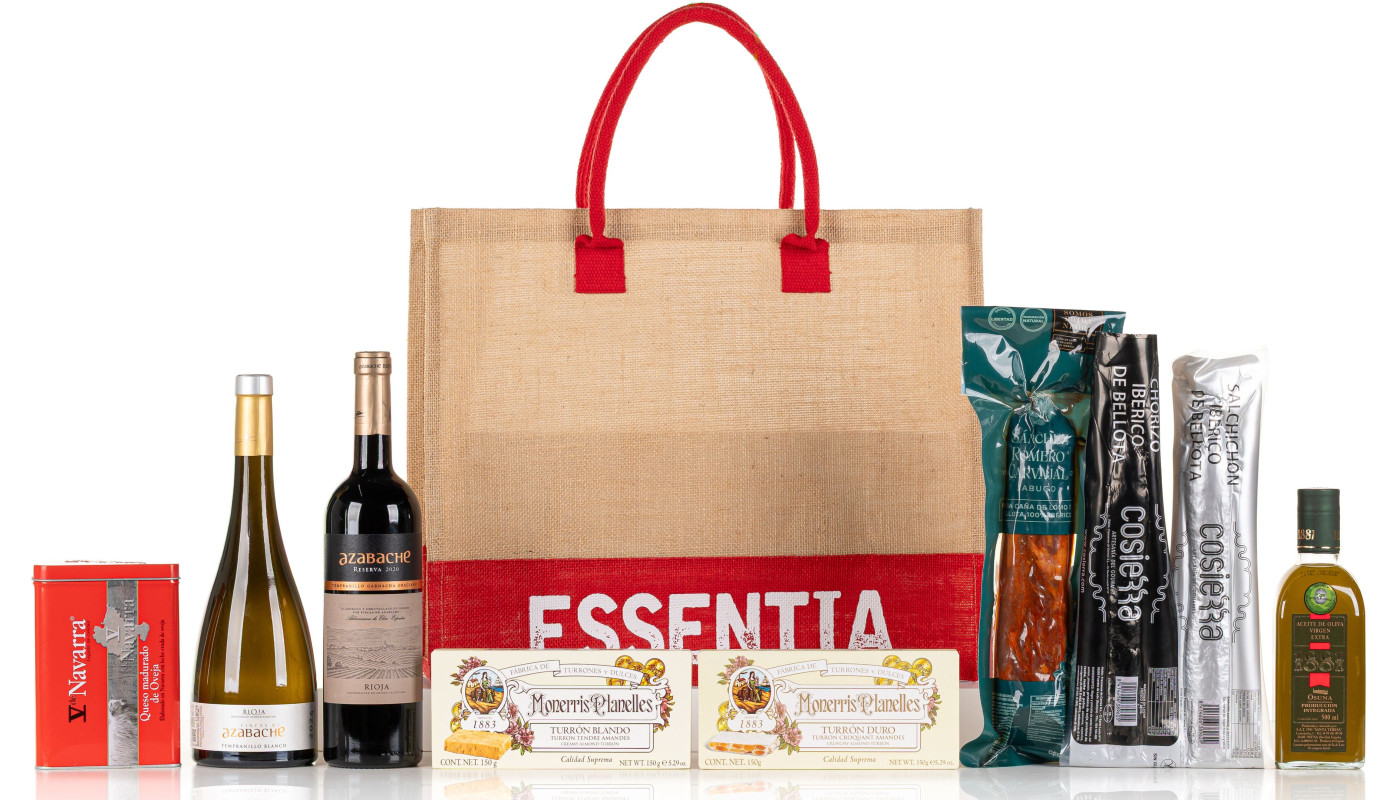 Gift Bag Essentia C | Ibéricos, Turrón y Vino Rioja
